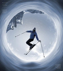 极坐标效果鱼眼海报图片