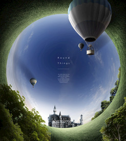 极坐标效果鱼眼海报图片