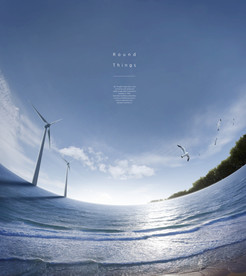 极坐标效果鱼眼海报图片