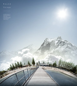 极坐标效果鱼眼海报图片