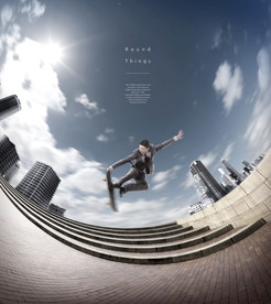 极坐标效果鱼眼海报图片