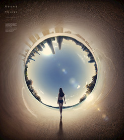 极坐标效果鱼眼海报图片