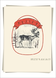 林中鹿 标签设计