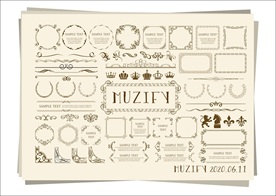 60款入皇冠花边相框 素材