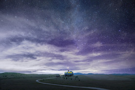 创意星空合成海报