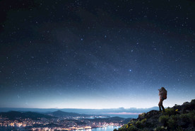 创意星空合成海报