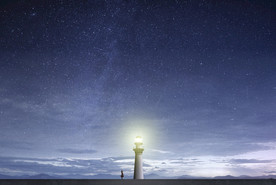 创意星空合成海报