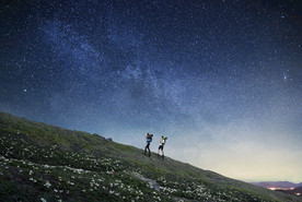 创意星空合成海报