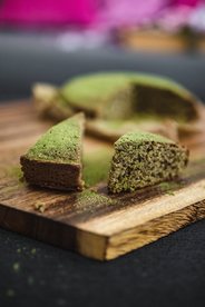 抹茶蛋糕美味图片