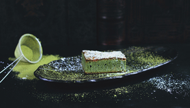 抹茶蛋糕美味图片