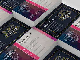 名片样机名片贴图logo智能图