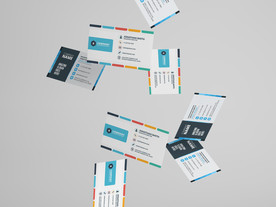 名片样机名片贴图logo智能图