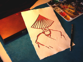 佛家禅意效果图样机