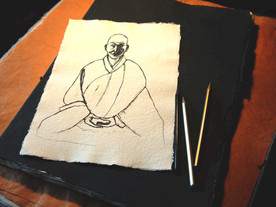 佛家禅意效果图样机