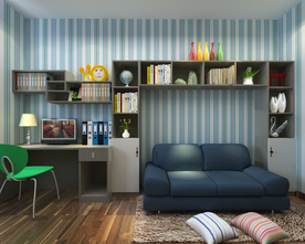 现代简约轻奢风格书房