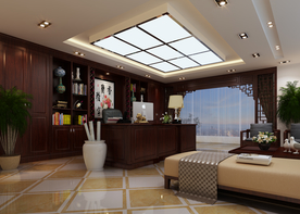 新中式书房会客风格书房