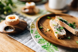 三明治美味早餐图片