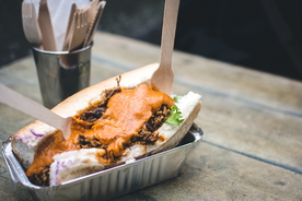 三明治美味早餐图片