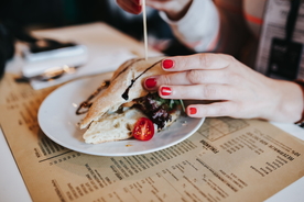 三明治美味早餐图片
