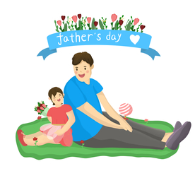父亲节插画