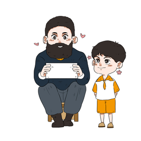 父亲节插画