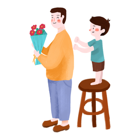 父亲节插画
