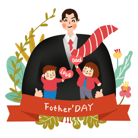 父亲节插画