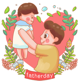 父亲节插画