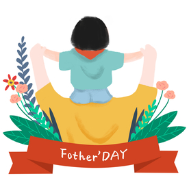 父亲节插画