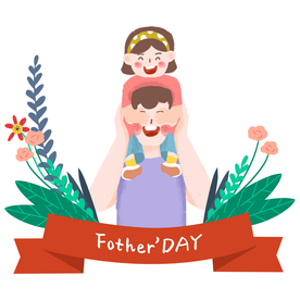 父亲节插画