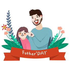 父亲节插画