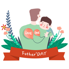 父亲节插画