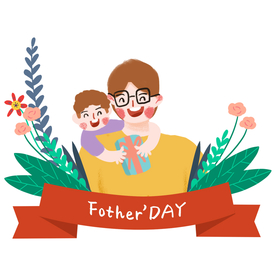 父亲节插画