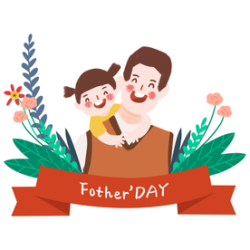 父亲节插画