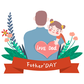 父亲节插画