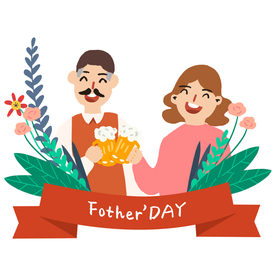 父亲节插画