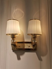 简欧灯饰 金色白色壁灯  轻奢