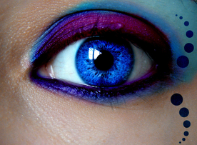 眼妆眼睛彩色眼妆图片