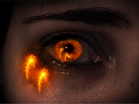 眼妆眼睛彩色眼妆图片