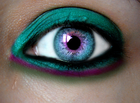 眼妆眼睛彩色眼妆图片