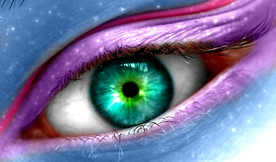 眼妆眼睛彩色眼妆图片