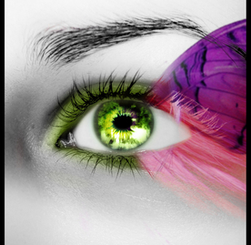 眼妆眼睛彩色眼妆图片