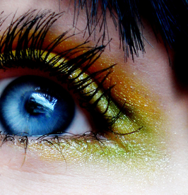 眼妆眼睛彩色眼妆图片