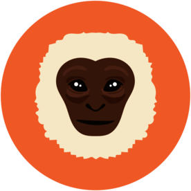 猴子动物图标标志图形装饰素材