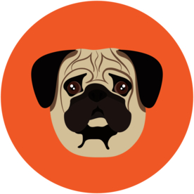 小狗动物图标标志图形装饰素材