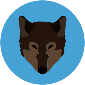 狼动物图标标志图形装饰素材