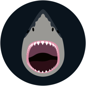 鲨鱼动物图标标志图形装饰素材