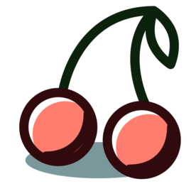 樱桃美食图标标志图形装饰素材