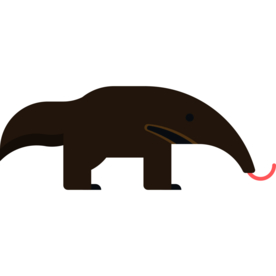 穿山甲动物标志图形图标装饰素材