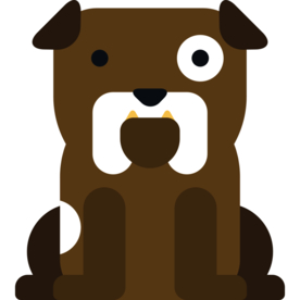 小狗动物标志图形图标装饰素材